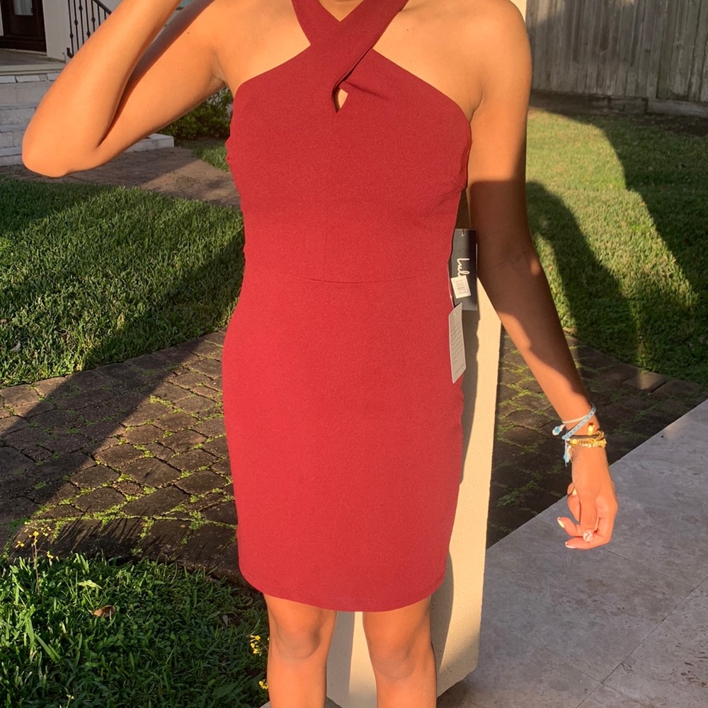 Lulu’s Dress — Size: Small, Color: Wine (Red)